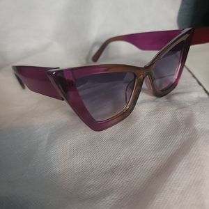 Oversized Cat Eye Fashion Sunglasses Gradient Frame